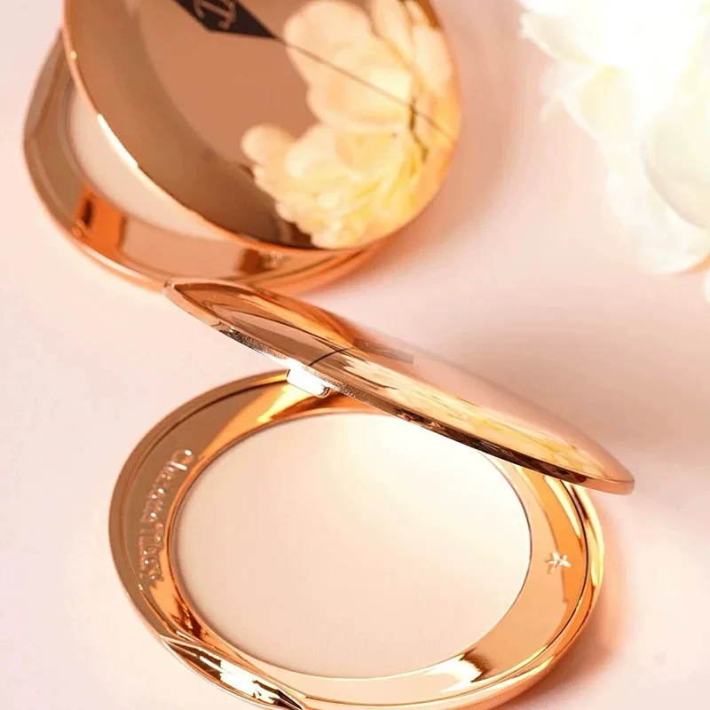 Hot Charlotte Facial Setting Powder Delicate Texture Naturally Flawless Makeup Two-color Heart-shaped Blusher Tilbury Cosmetics