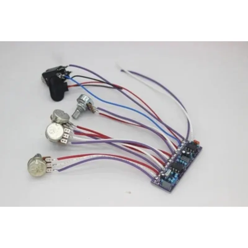 Guitar Retrofit Upgrade with Built-in Three-piece Front Stage Circuit Analysis RB400 Preamp EQ