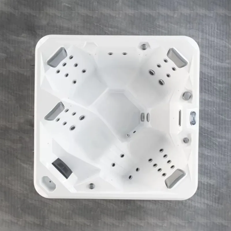 Customized Portable Acrylic Outdoor Hot Tub Spa with Smart Temperature Control Hydro Massage for Backyard Home Relaxation