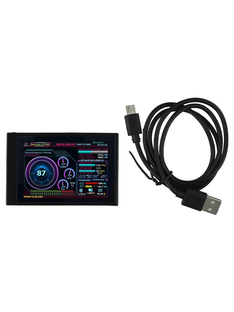 Energy Saving 3.5 Inch Display Multiple Themes Support 1-click Theme Switching Operation for windows Compatibility Home Use