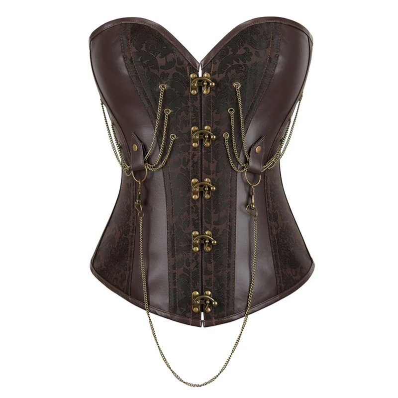 

Корсет и бюстье в стиле стимпанк, сексуальный готический панк-корсет, топ, женская верхняя одежда, винтажный корсет, корсет-бюстье, костюм пирата