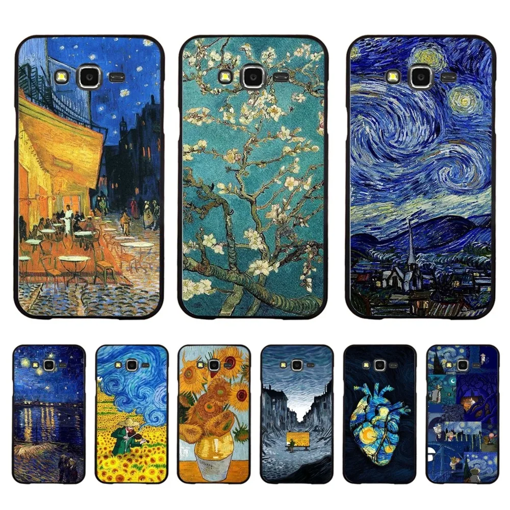 Van Gogh Starry Sky Art Phone Case For Samsung J 7 plus 7core J7 neo J6 plus prime J6 J4 J5 Mobile Cover