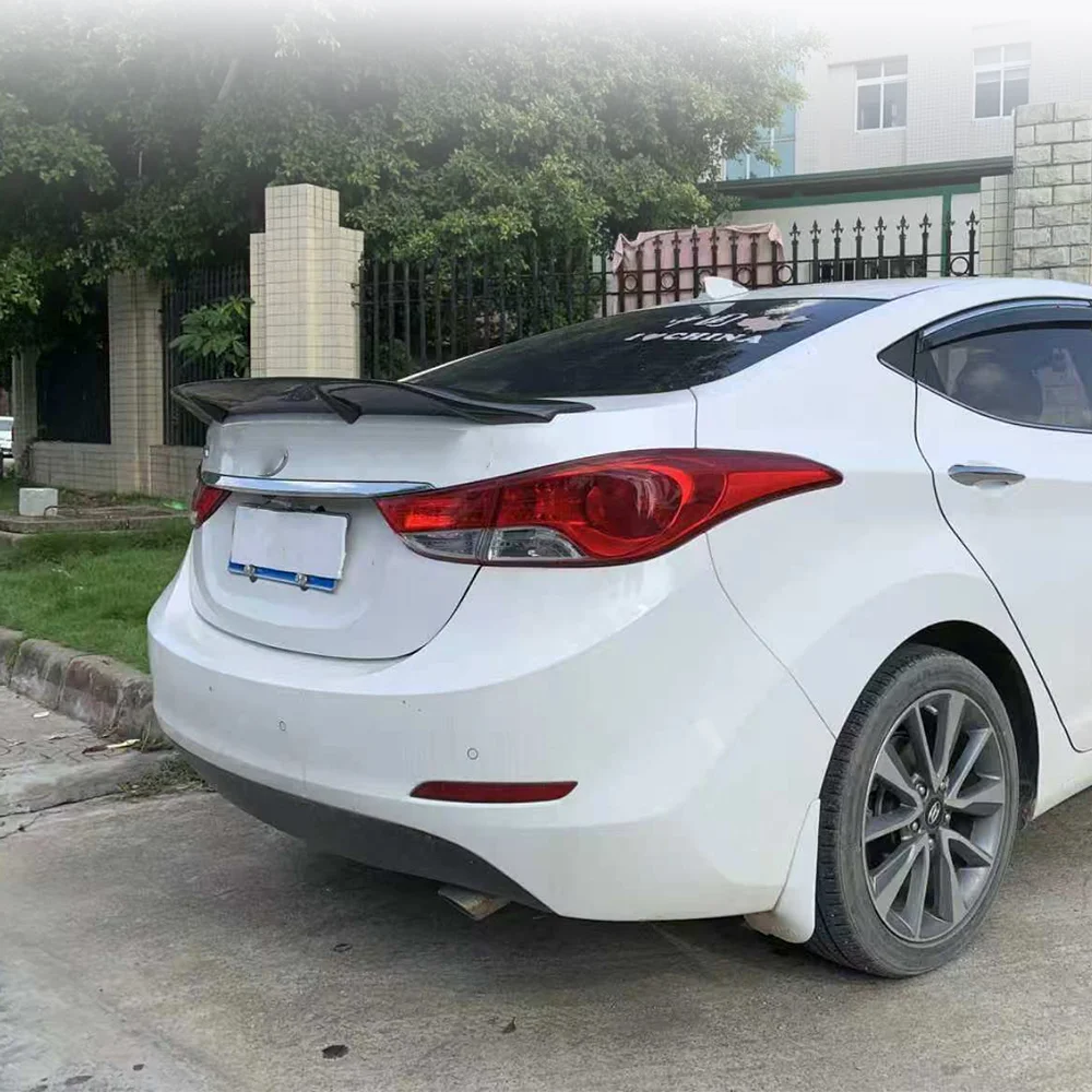 

Suitable for 12-16 Elantra sedan spoilers, mudguards, rear tailgate, exterior components, rear spoilers, ABS material R-type