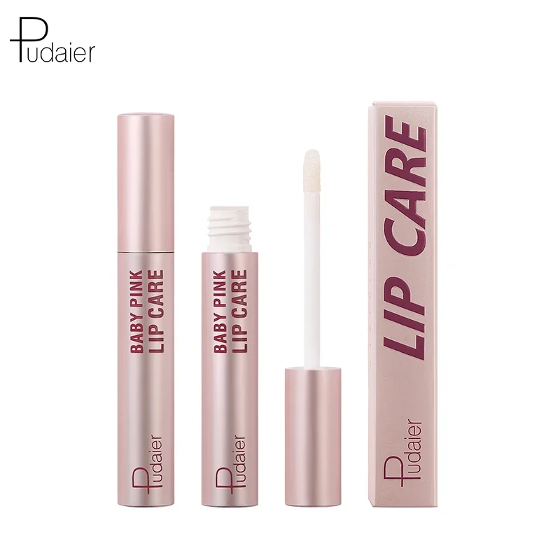 Baby Pink Lips Care Moisturizing Lip Balm, Waterproof, Long Lasting, Lighten Lip Lines, Anti-Drying, Oil, Shimmer, Gloss Base