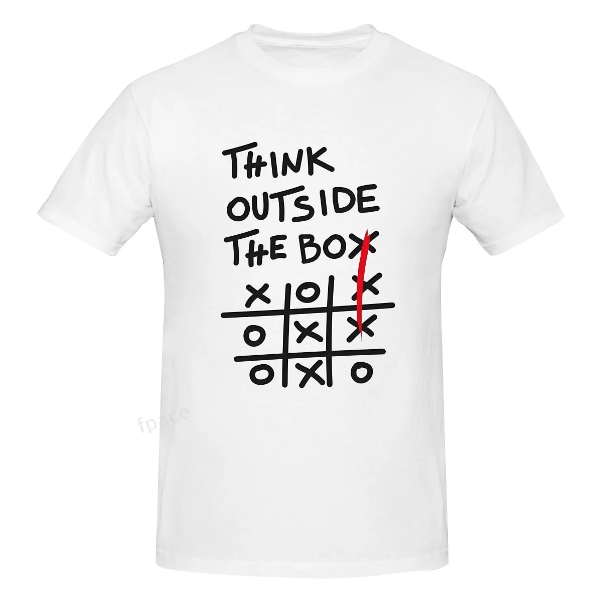 

THINK OUTSIDE THE BOX Casual Cotton Summer Men Clothing Tops Men's Basic Short Sleeve T-Shirt