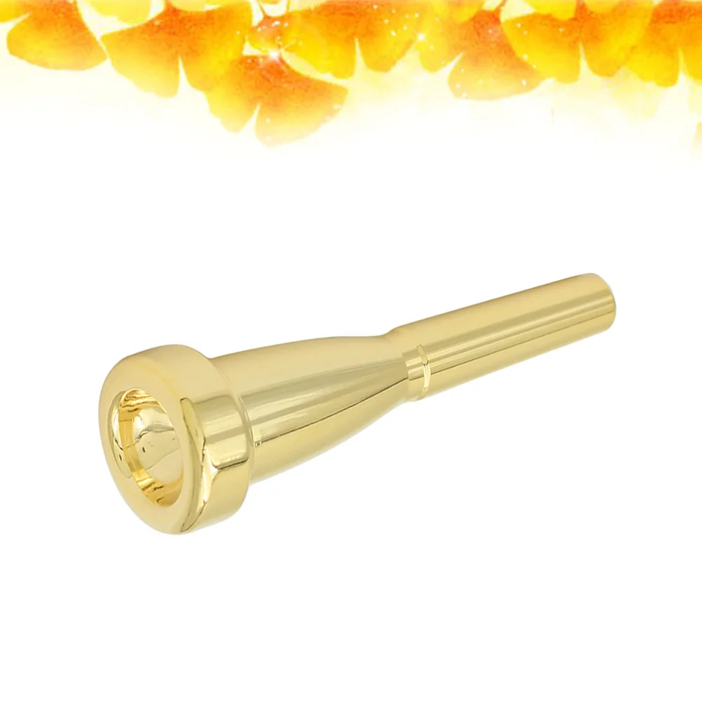 قطعة فم 5C مطلية بالذهب لتطوير النقش الاحترافي للقرن الفرنسي حافة داخلية ضيقة تصميم شبه مسطح مطلي بالفضة