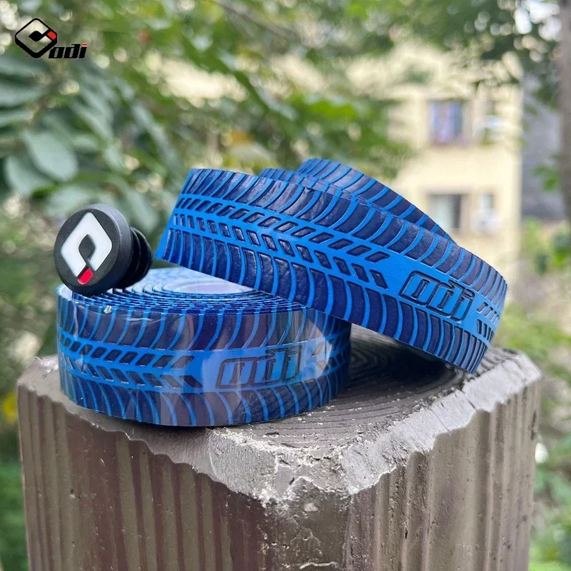 ODI Bike Handlebar Tapes Tire Pattern Bicycle Handle Cover Anti-Slip Speed Racing Gravel Bike Bar Wrapper Straps Handle Ribbon