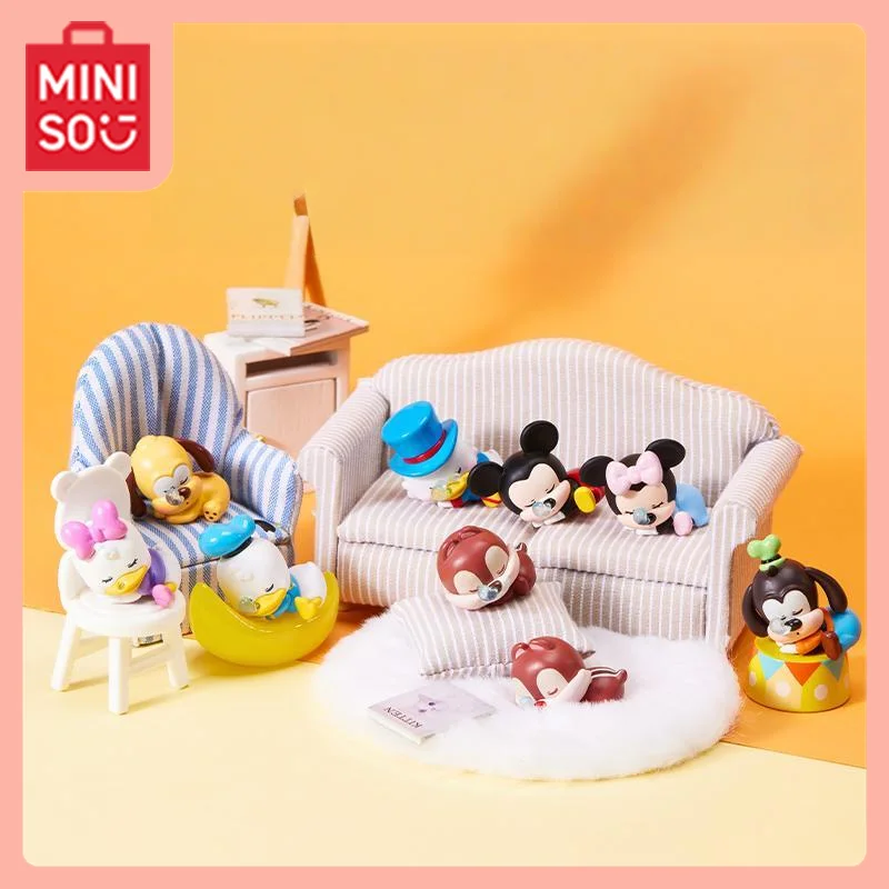 

MINISO Kawaii аниме мультфильм «Кто хороший ребенок» Микки серии мини-слепая коробка аксессуар художественная игрушка фигурка подарки для девочек сладость
