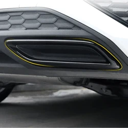 Black Tail Throat Pipe Modified Cover Trim For Audi A3 8Y 2021 Car Exhaust Tail Pipes Decoration Frame fit audi a3 Car