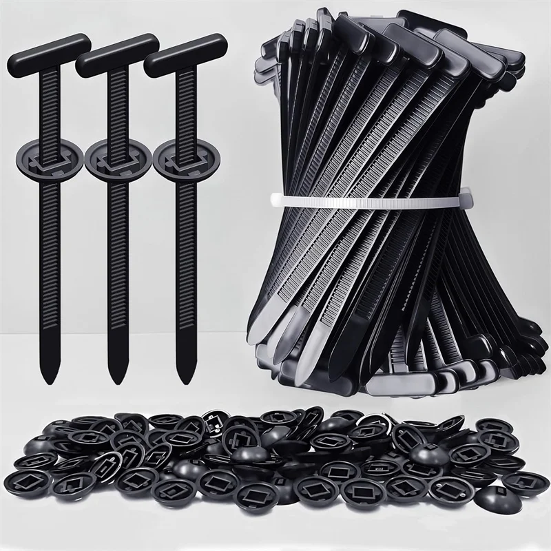 Universal Nylon Cable Tie Buckle Auto Fastener Screw Replacement Clip Car Trunk Engine Guard Panel Wire Management Secure