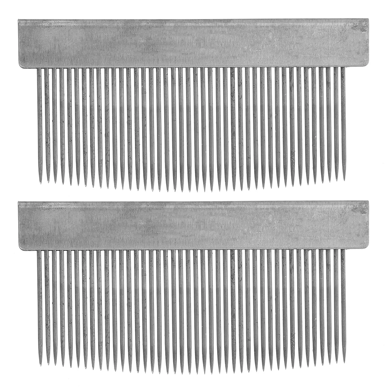 2Pcs Iron Bow Hair Comb for Violin Bow Making Dense Teeth Horse Hair Combing Tool Prevents Tangling Cleans Impurities