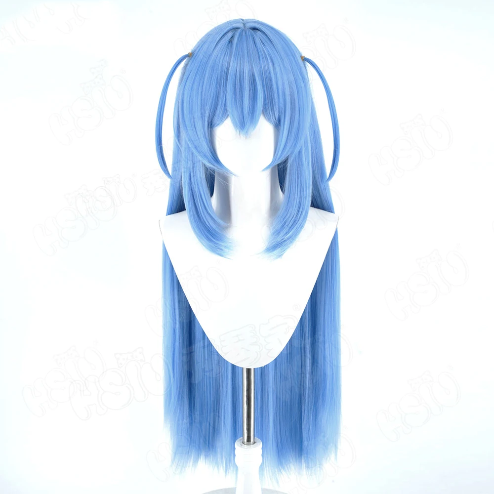 Game Azur Lane HMS New Jersey Cosplay Wig Blue Long Hair Synthetic Wig+Wig Cap Party Halloween Wig