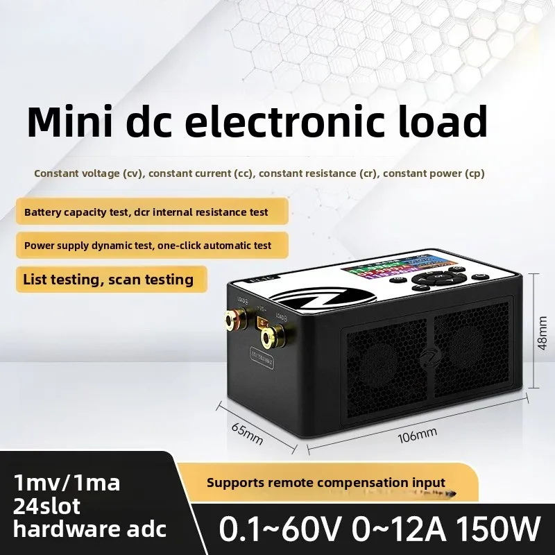 EL15 Programmable DC Electronic Load Tester, High Precision Meter for Battery Capacity & Internal Resistance Test