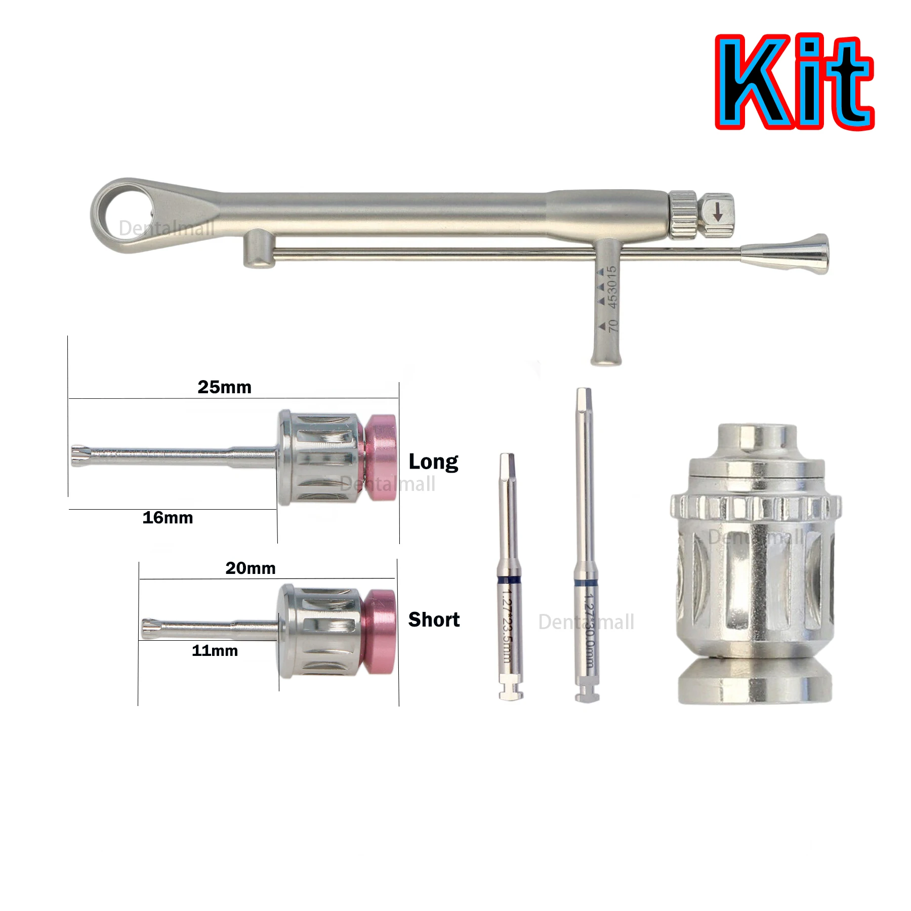 

Dental Straumann Implant Driver Latch Manual Hand 7MM Wrench SCS Screwdriver Adapter Kit