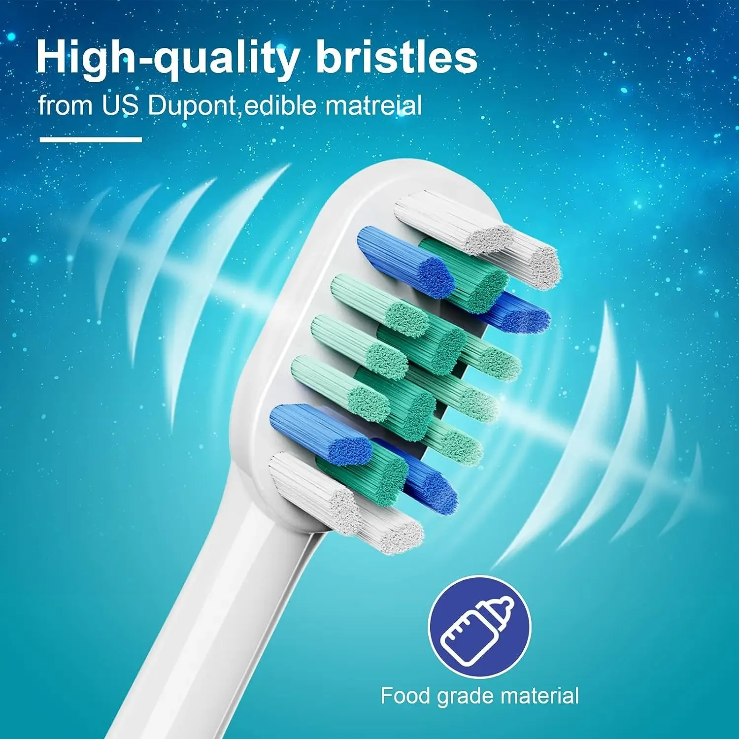 Cabezales de repuesto para cepillo de dientes eléctrico Philips Sonicare, 16 piezas, cerdas suaves Dupont para la salud de las encías