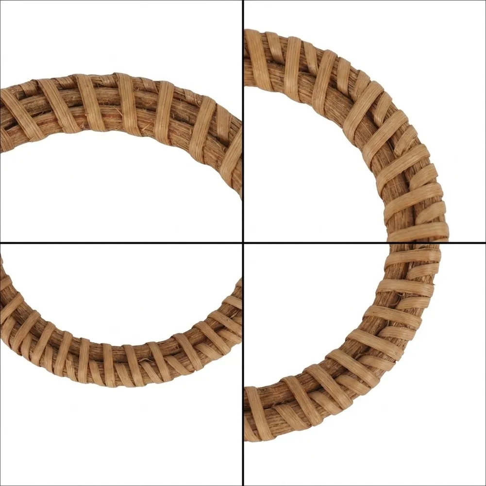 Rustic Napkin Rings Made of Natural Rattan 12 pcs 5cm Diameter for Table Settings Banquets and Casual to Formal