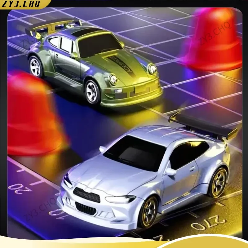 

New 1/64 4wd Drift Rc Car Adjustable Speed Mini Racing Vehicle Pocket Size Desktop Remote Control Toy Viral Gift For Boys Kids