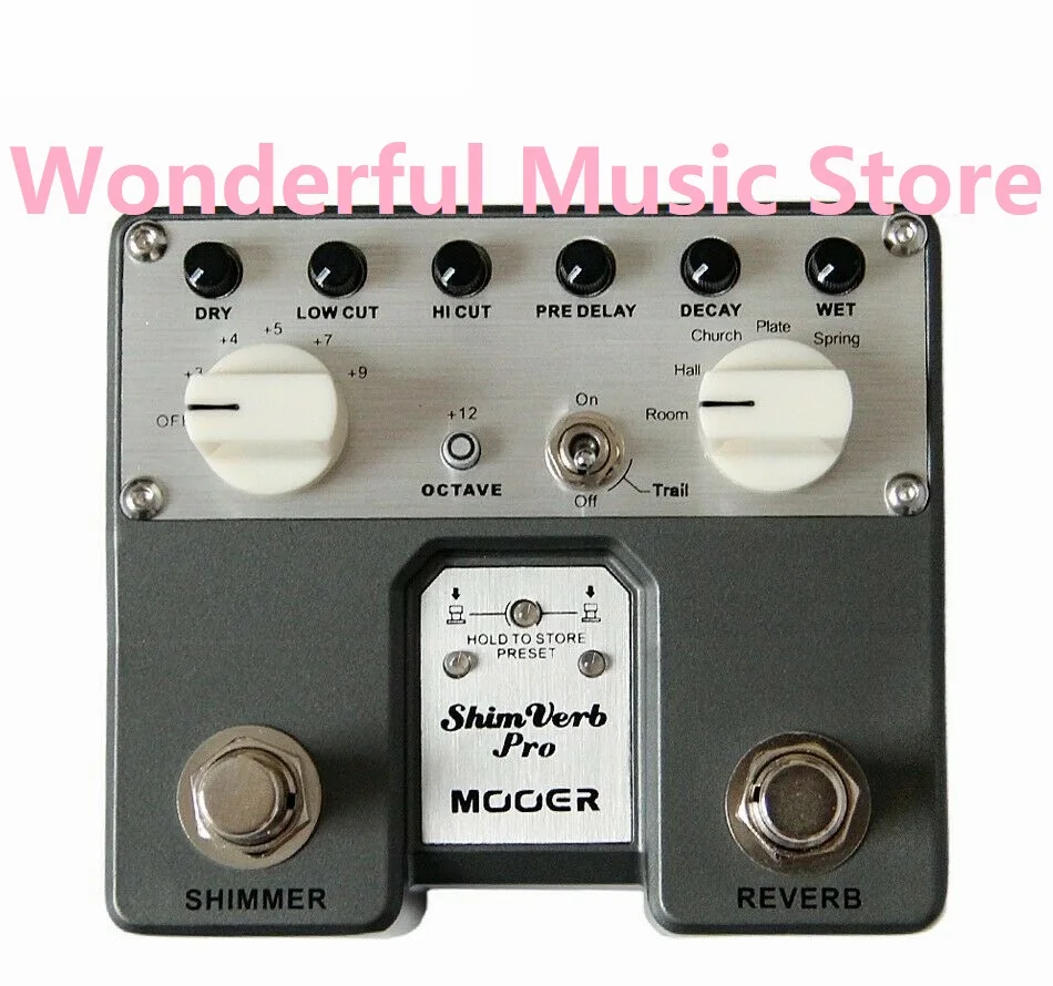 Mooer Pedal Mooer Guitar Accessories Electric Guitars Shimverb Pro Trv1 Digital Reverb Guitar Effect Pedal with Shimmer Effect