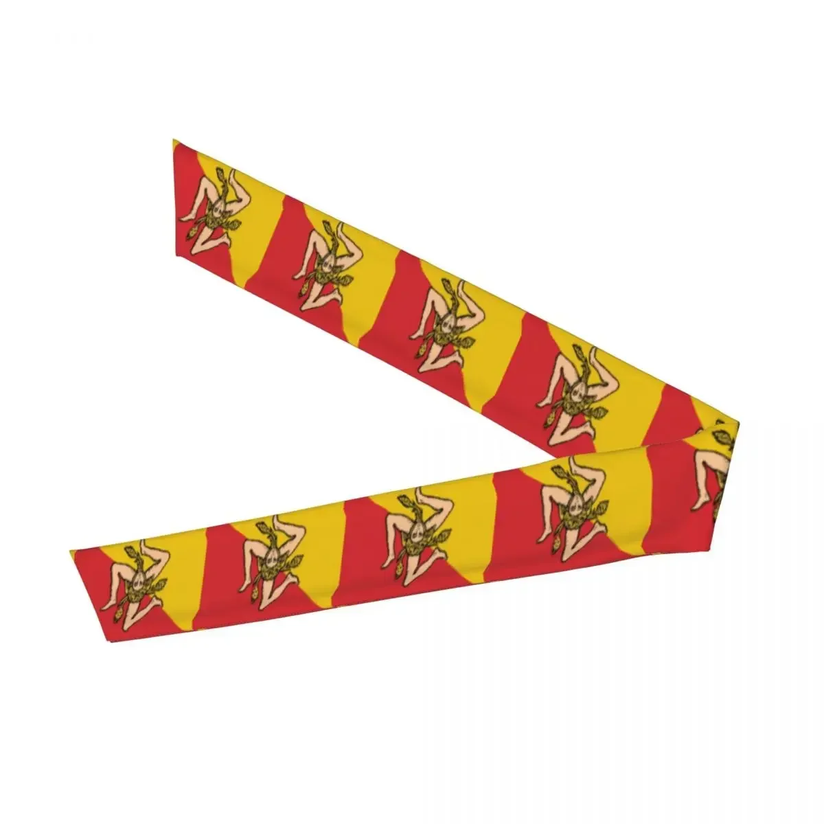 Tie Headbands Flag Of Sicily Sports Head Band Athletic Sweatband Bandana Sweat Wicking