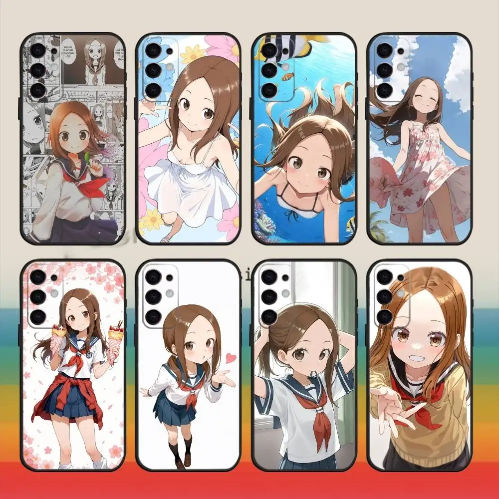 

KarakaiS Jozu no Takagi San Phone Case For Samsung S25,S24,S21,S22,S23,S30,Ultra,S20,Plus,Fe,Note,10,9,5G Black Cover