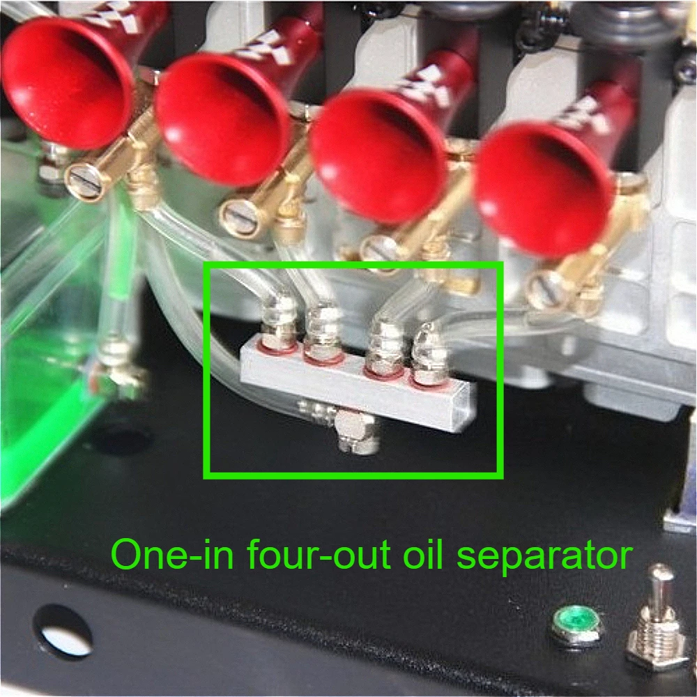 

TOYAN L400 Линейный четырехцилиндровый метанол, масляная форсунка двигателя, металлический многоканальный масляный проход, маслоотделитель «один в четыре»