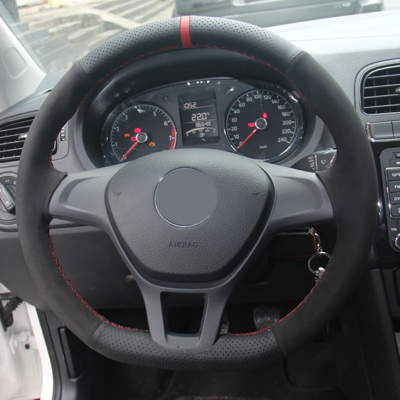

APPDEE, черная замша, натуральная кожа, искусственная кожа для Volkswagen VW Golf 7 Mk7, новинка, Polo Passat B8 Tiguan Sharan Jetta