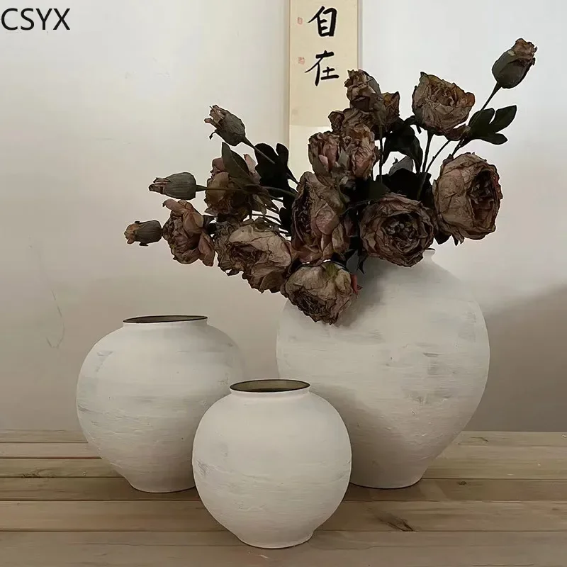 Chinese Ceramic Vase - Craft Floral Ornament for Living/Bedroom, Office & Cabinet Decor, Exquisite Chambre Décoration