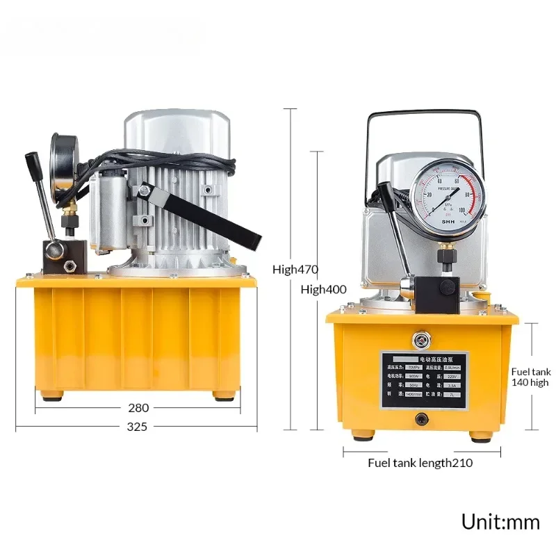 DYB-63A Single Loop Hydraulic Electric Pump 700 bar high pressure single loop hydraulic pump