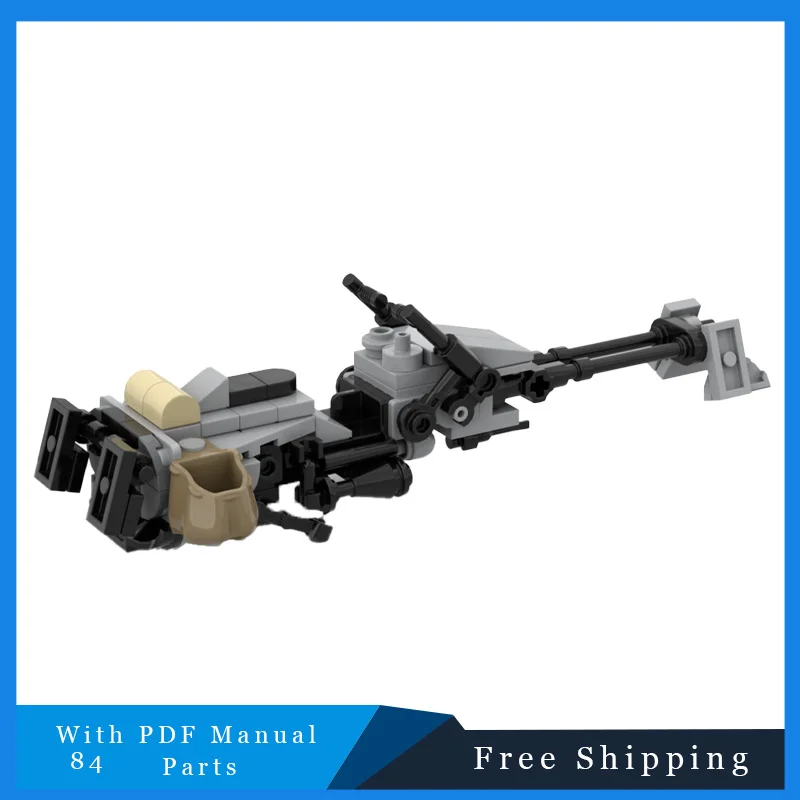 Estrela batalha série criativa voando motocicleta tecnologia tijolos blocos de construção modelo para crianças diy montagem brinquedos presentes natal