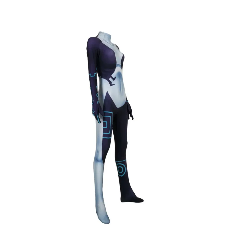 Anime Twilight Princess Cosplay Costume Women Midna Halloween Zentai Bodysuit Suit Jumpsuits Adults Kids