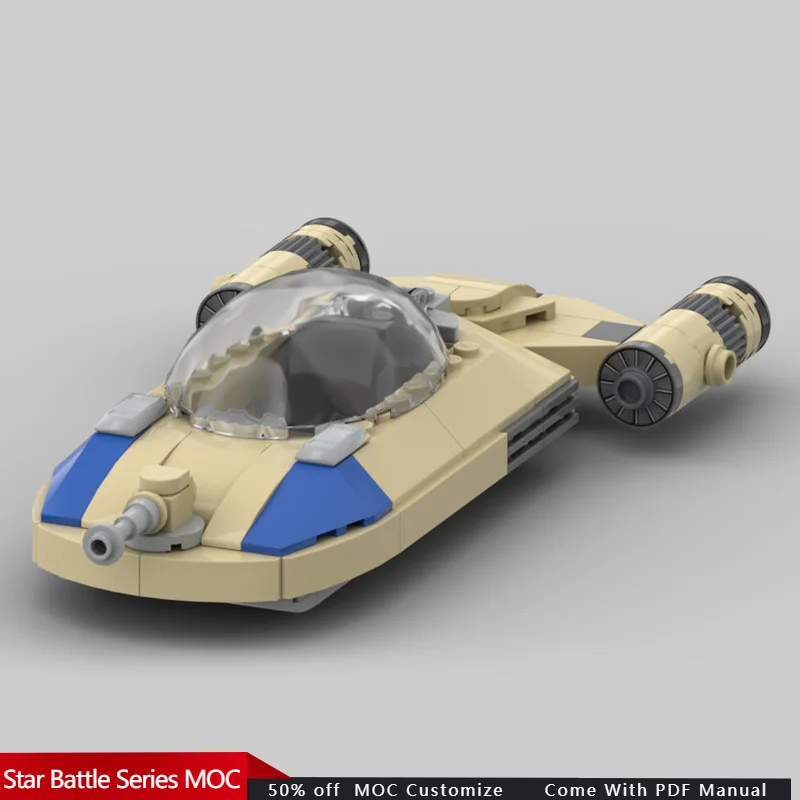 

199 шт., световой спидер Star Battle Rebel, MOC, модульный строительный блок, простой дизайн, детские праздничные игрушки «сделай сам», подарки