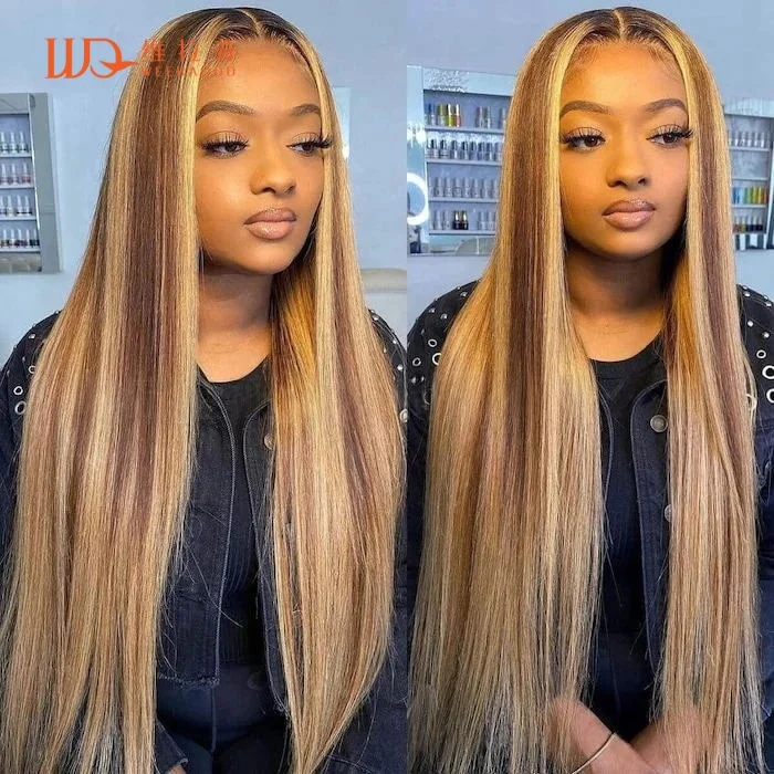 28-inch-light-brown-beige-blonde-highlight-lace-front-wig-150-density-glueless-heat-resistant-synthetic-silk-straight-daily-wig