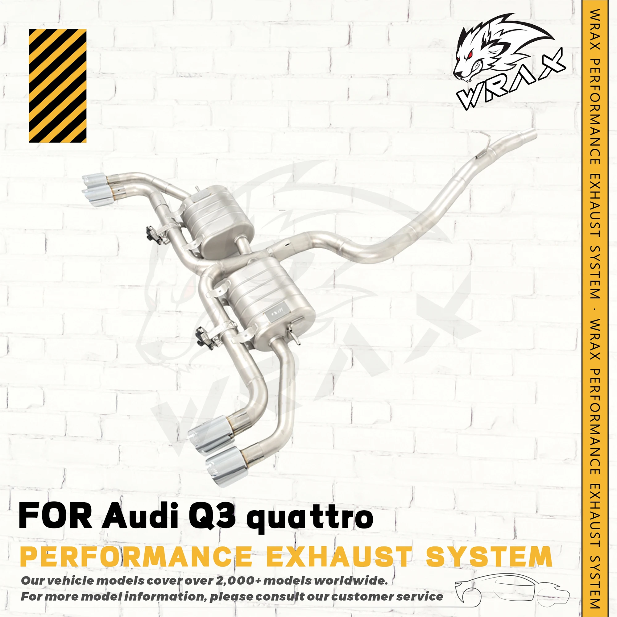 

WRAX Performance Exhaust Pipe for Audi Q3 quattro Exhaust Control Valve System Automotive Accessories perfect fit Catback