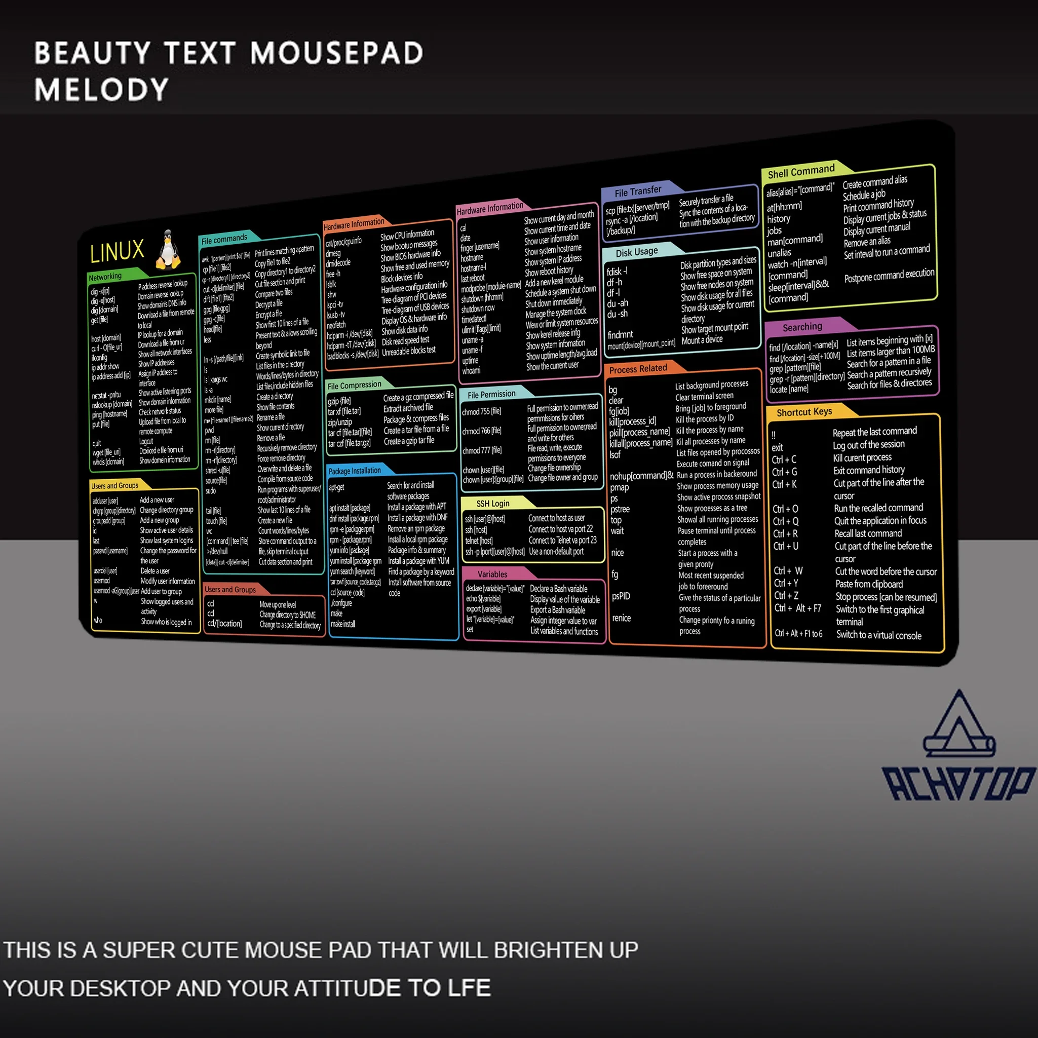 

Large Linux Mouse Pad Excel Desk Mats Pad For Computer Mouse Python Office Desk Carpet XXL Gaming Mousepad Surface