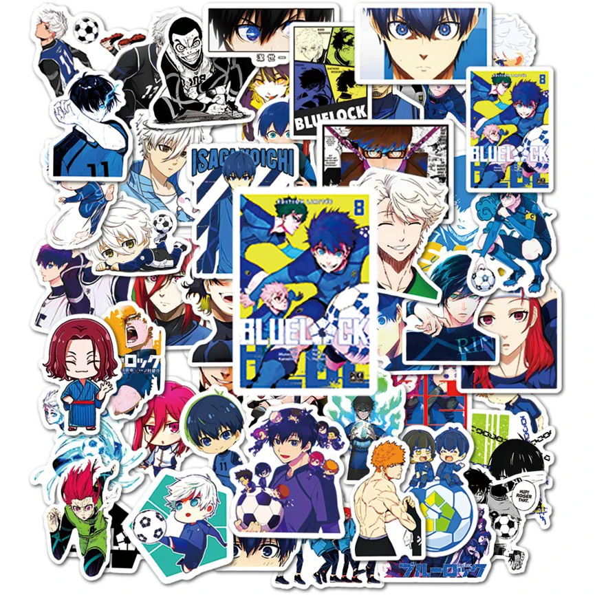 10/50Pcs Neue Japan Blau Schloss Anime Aufkleber Vinyl Bachira Nagi Skateboard Gitarre Laptop Koffer Kühlschrank Manga Aufkleber kinder Geschenk