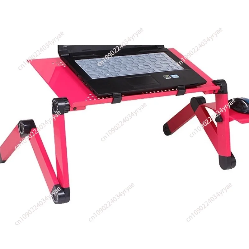 Aluminum Alloy Laptop  Dormitory Folding Table Lazy Computer Desk Office Bed Desk Portable Anticorrosion Aluminum Alloy Desk