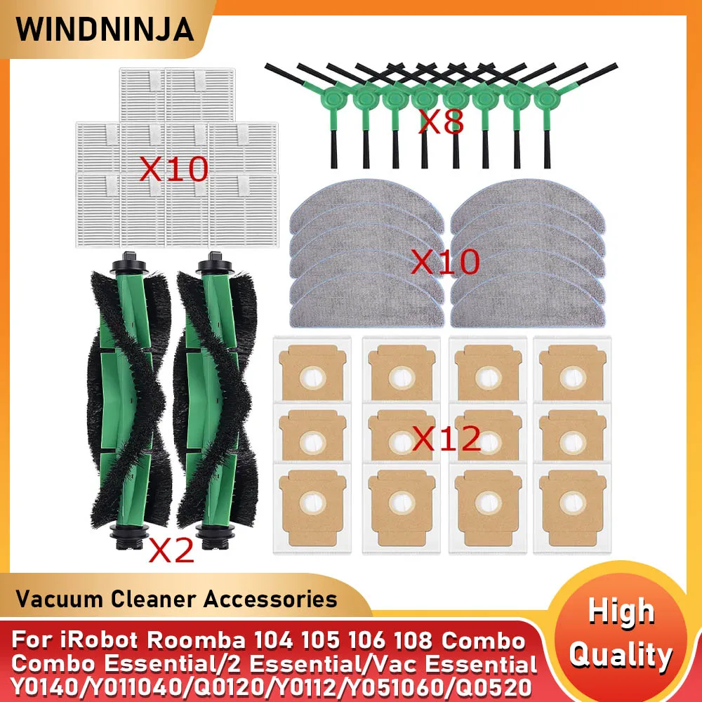 Accessories For IRobot Roomba 104 105 Combo/Essential/2 Essential Y0110 /Y0112/Y0140 Q0520 Q011 Robot Vacuum Cleaner Parts