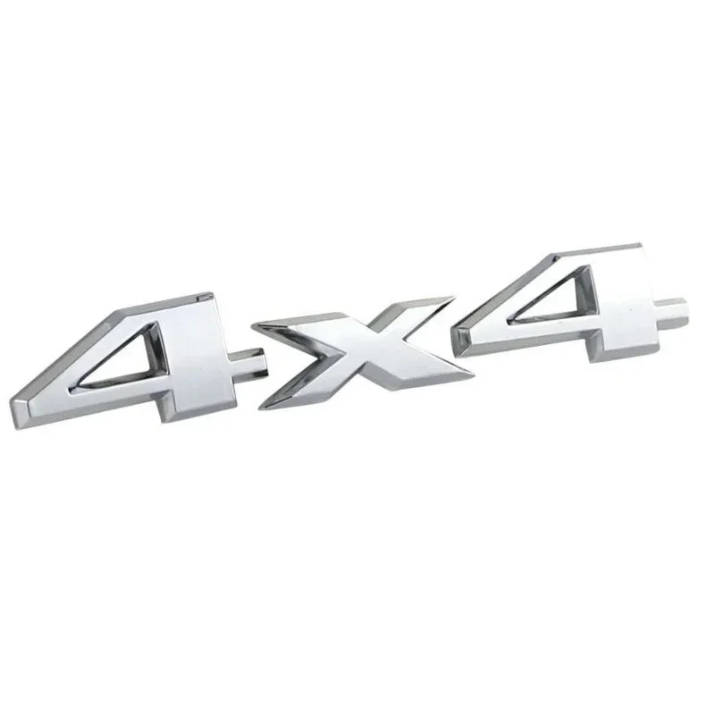 Car Silver 4X4 Car Emblem Sticker Nameplate Badge 15x2.8CM For Dodge -Ram 1500 2500 3500 Exterior Parts