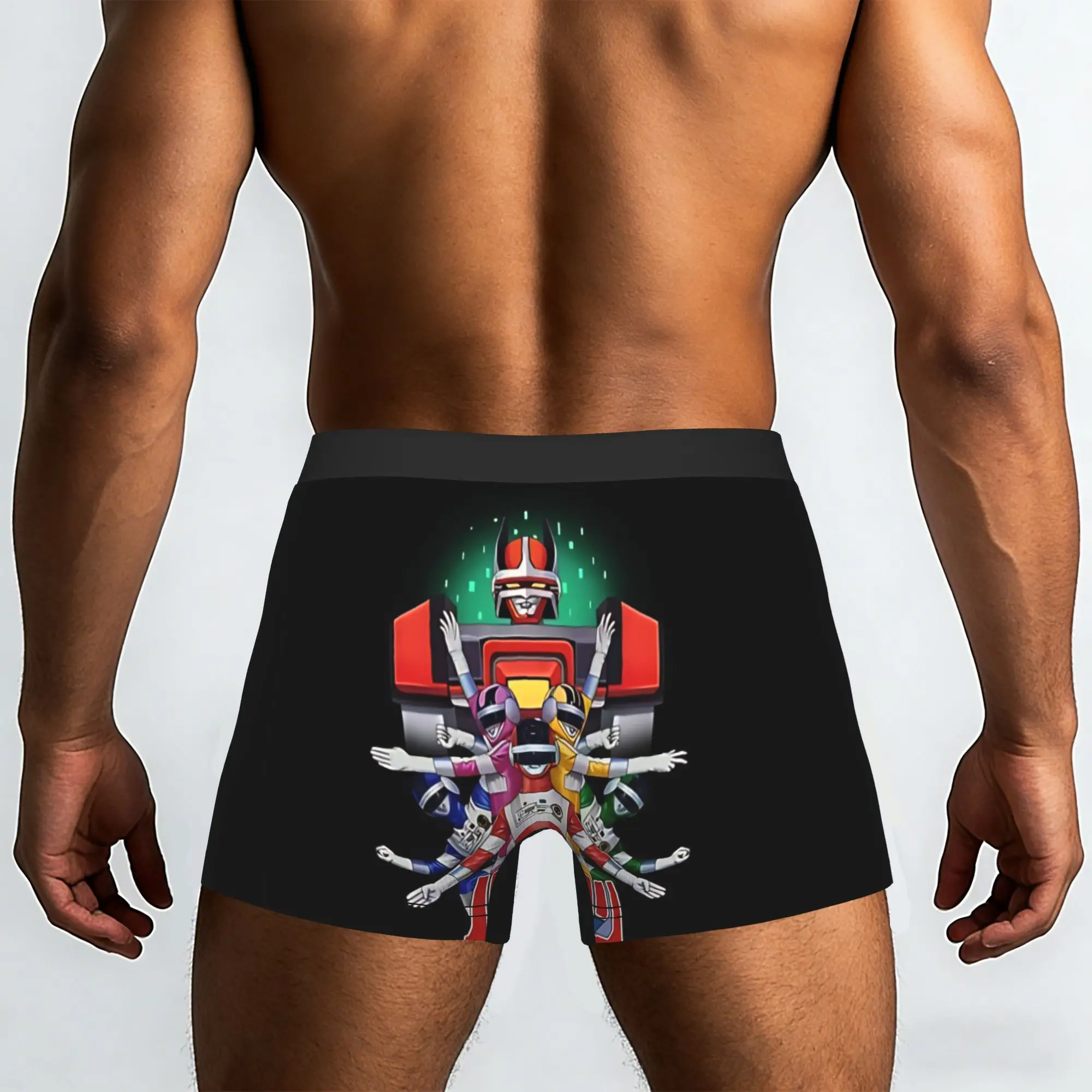 Alpha Rangers  Bandai Super Sentai Series Underpants Breathbale Panties Men's Underwear Print Shorts Boxer Briefs