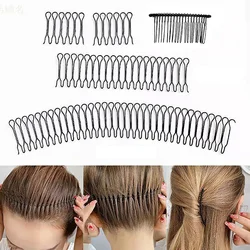 Invisible Broken Hair Hairpin Adult Tiara Tools Roll Curve Needle Bangs Fixed Insert Comb Professional Styling Accessories Women