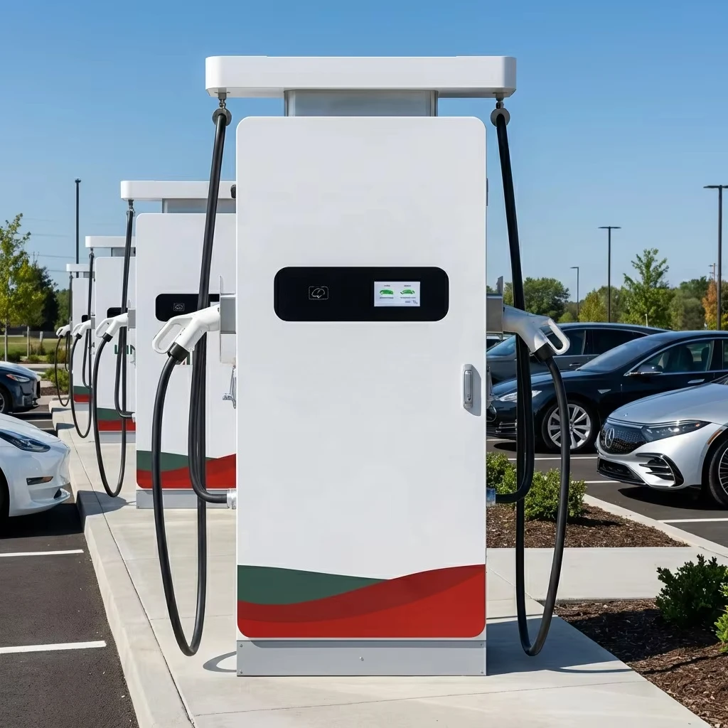 Reliable New IP54 Level 3 80KW/120KW/160KW/200KW DC Fast Charger Station Floor-standing Commercial Use