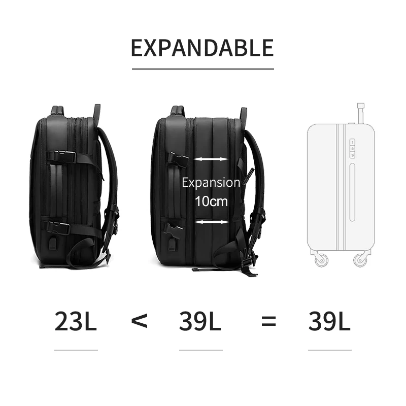OUTWALK Large Capacity 16 Inch Laptop Backpack Men Multi Expandable Backpack Waterproof USB School Bag Business Travel Backpack - AliExpress 7 OUTWALK Large Capacity 16 Inch Laptop Backpack Men Multi Expandable Backpack Waterproof USB School Bag Business Travel Backpack - AliExpress 7