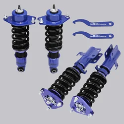 Coilovers Kit for Toyota Celica 2000-2006 Adjustable Height Suspensions Lowering Coilovers Shock Struts Blue