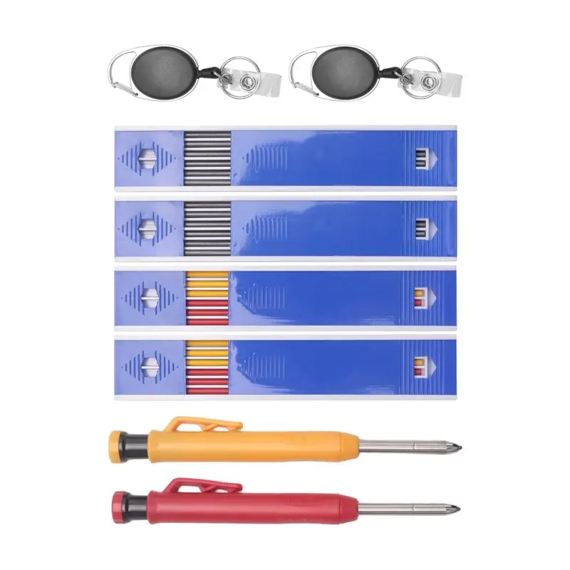 A02M-Mechanical Woodworking Pencil Retractable Pull Pen Holder, With Retractable Stand, Great For Woodworking Architects