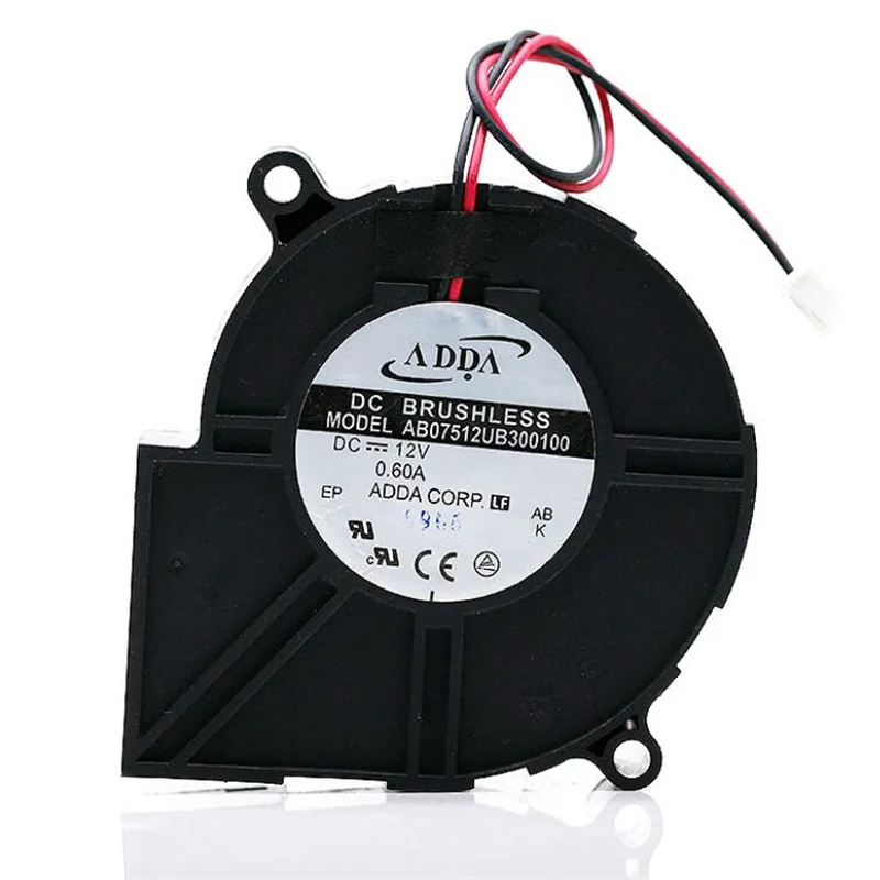 Wholesale: original adda ab07512ub300100 7530 12v0.60a large-volume turbine cooling fan