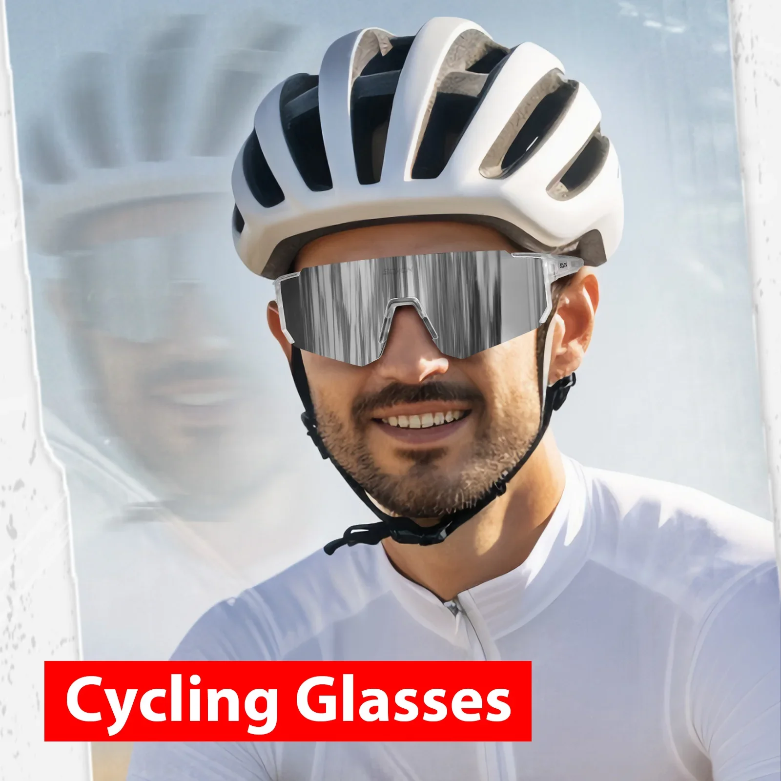 SCVCN New Cycling Sunglasses Road Outdoor Driving Bike Glasses Men Women Sports Mountain Climbing Bicycle Cycling UV400 Eyewear image 2