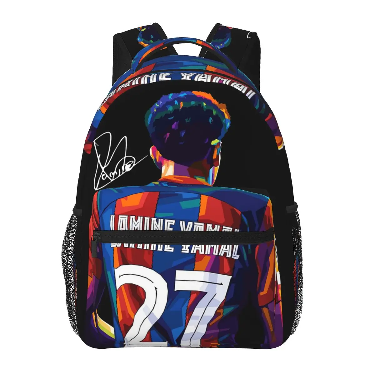 Lamine Yamal Num 19 Mochila Venda Quente Mochila Grande Capacidade Meninos Meninas BookBag Bolsa Escolar Bolsas de Ombro para Homens Mulheres