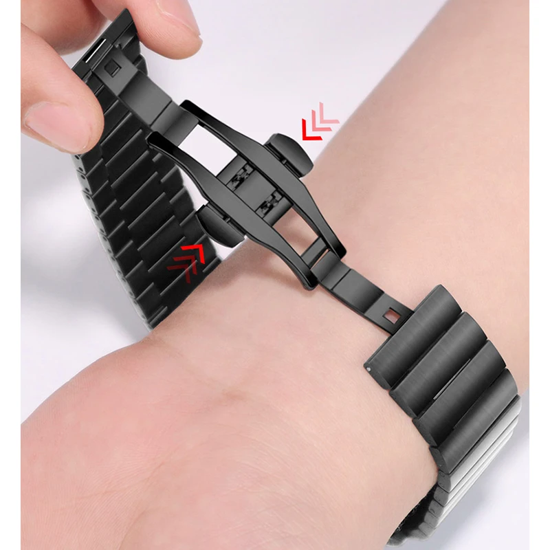 Stainless Steel GT Watchband For Huawei Watch GT 3 46mm/ GT2 Pro/GT 2e/Watch 3/3 pro Strap Business 22mm Universal Man Watchband