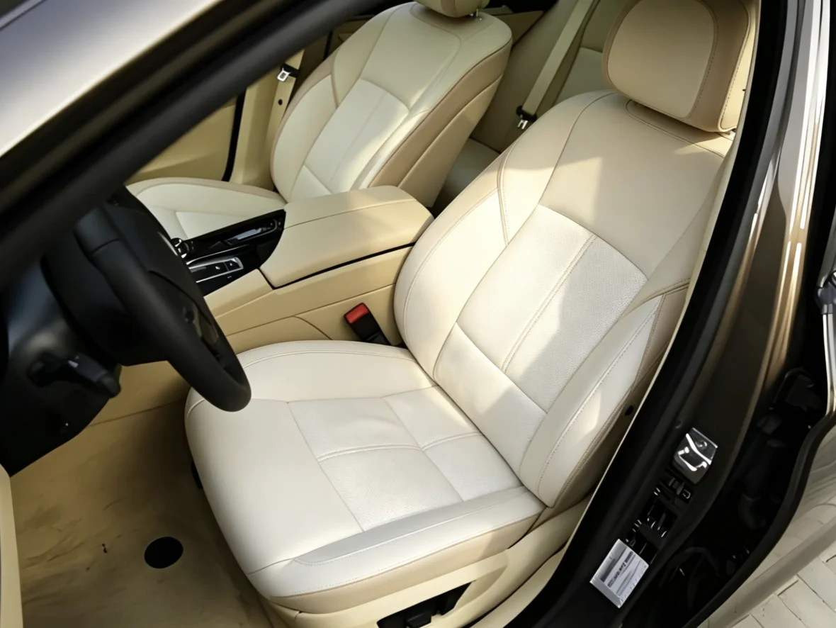 Für BMW F11 2010~2017 Maßgefertigte Autositzbezüge Luxuriöses Nappaleder 100% Passgenau Innenraumzubehör 360 ° Vollständige Abdeckung – Detail 1