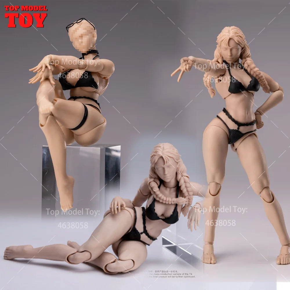 

Notaman NT-04 1/12 Scale Female Body 16cm Girl Action Figure Joint Body and Head Sculpt 6'' Soldier Super Flexible Body Model
